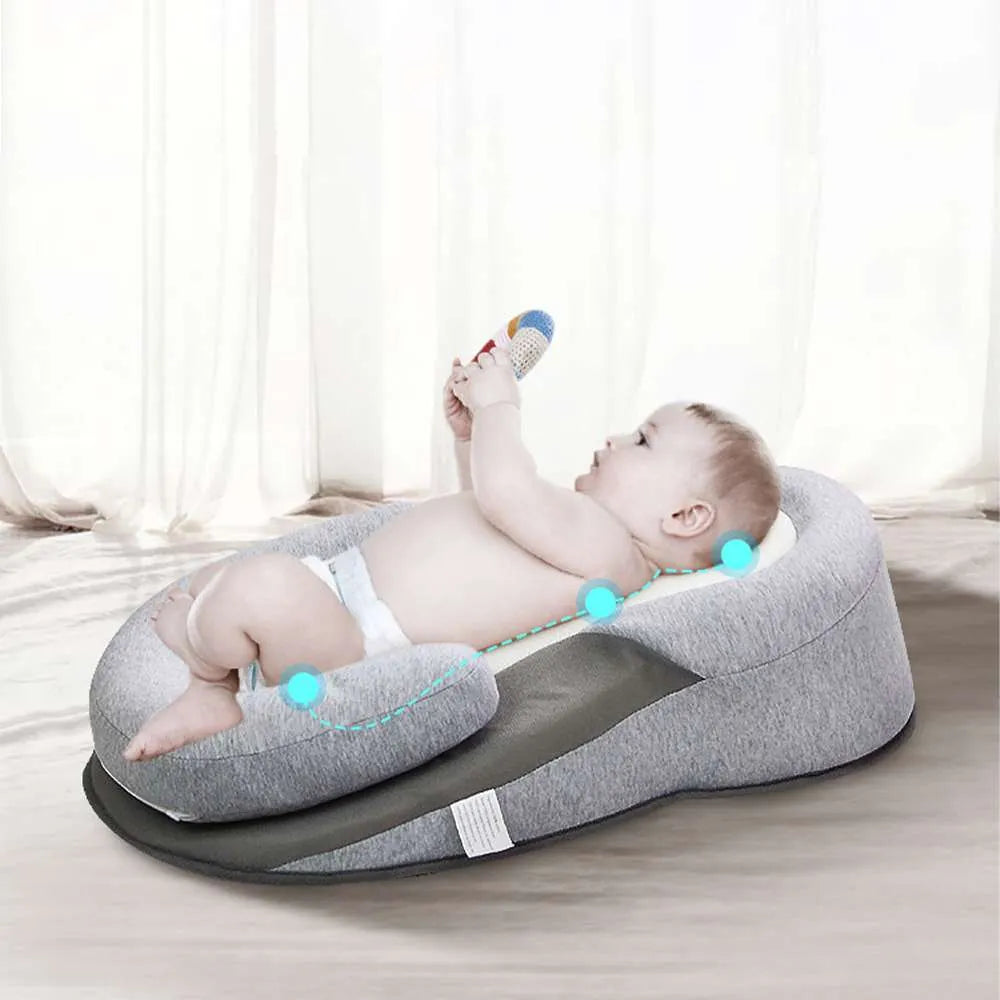 Anti-Reflux Babynest mit Keilkissen – ergonomisch, sicher & verstellbar