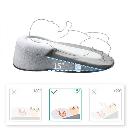 Anti-Reflux Babynest mit Keilkissen – ergonomisch, sicher & verstellbar